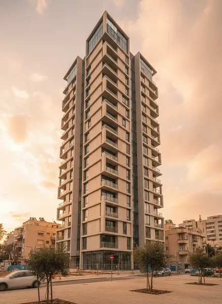 פרויקט התחדשות עירונית — בניין מגורים מודרני בישראל